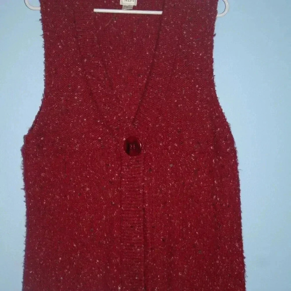 Alps Sweater Vest Women's Medium Classic Preppy Office Workwear - Picture 2 of 12